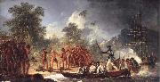 unknow artist The Landing at Tanna Tana one of the new hebrides
